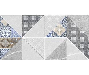 Kerabel Сильвер плитка керамическая глазурованная Декор серый 200*400 мм