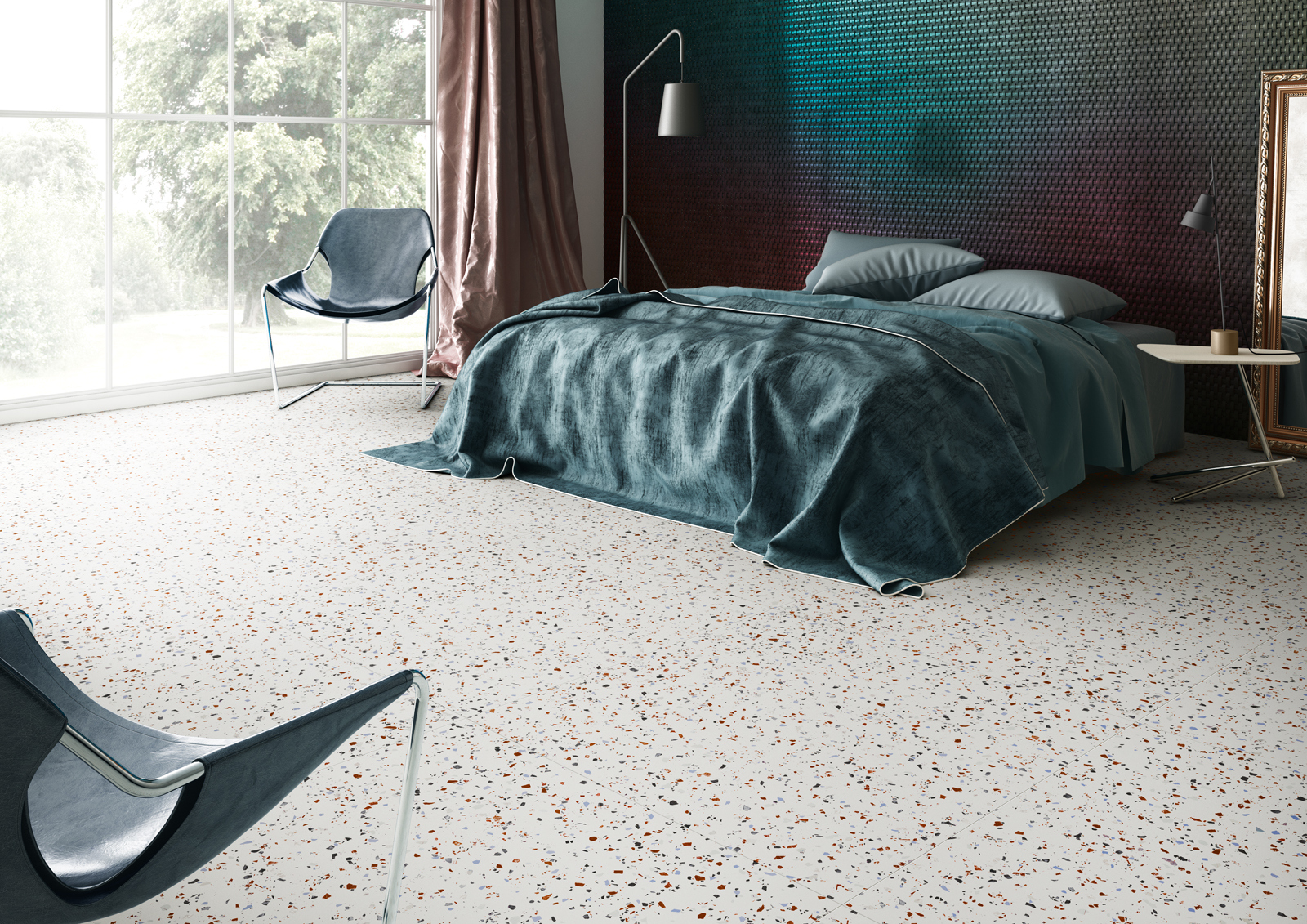 Apavisa SOUTH WHITE NATURAL 100*100 см в интерьере