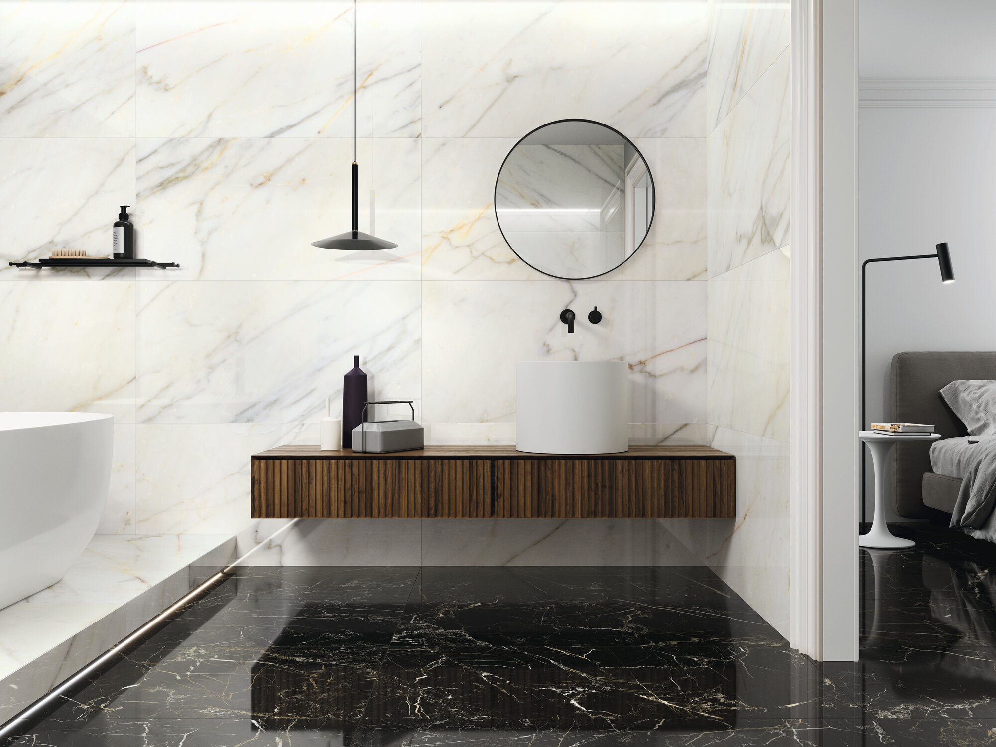 Ape Grupo Коллекция CALACATTA SLOW Pol 120*280см (L86) в интерьере