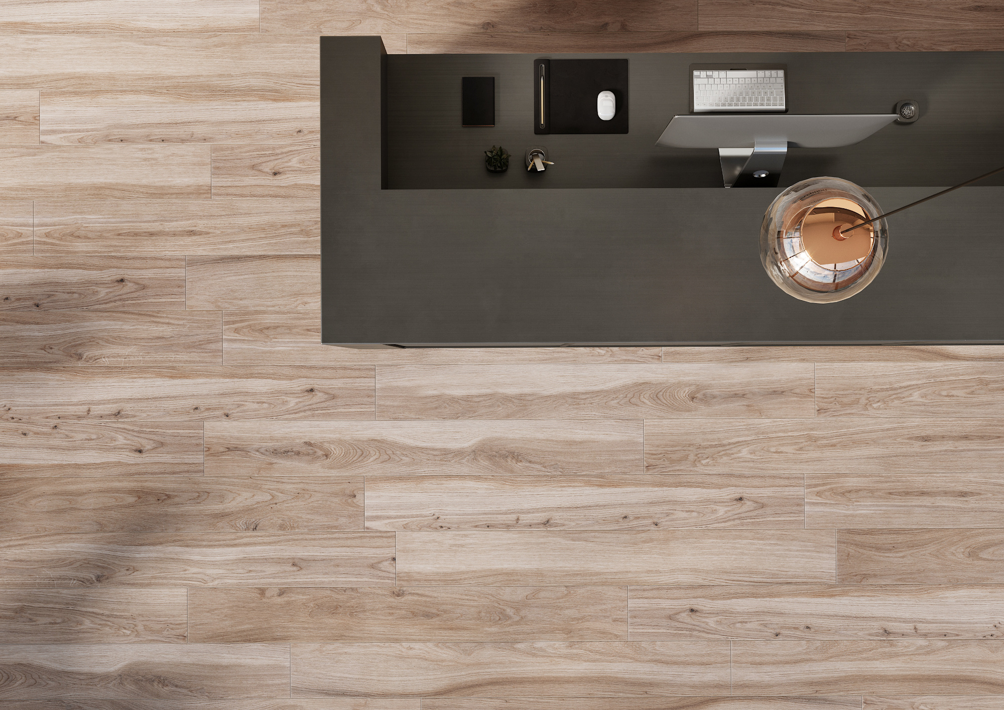 Cerrad Коллекция ACERO Acero Sabbia 20*120 см в интерьере