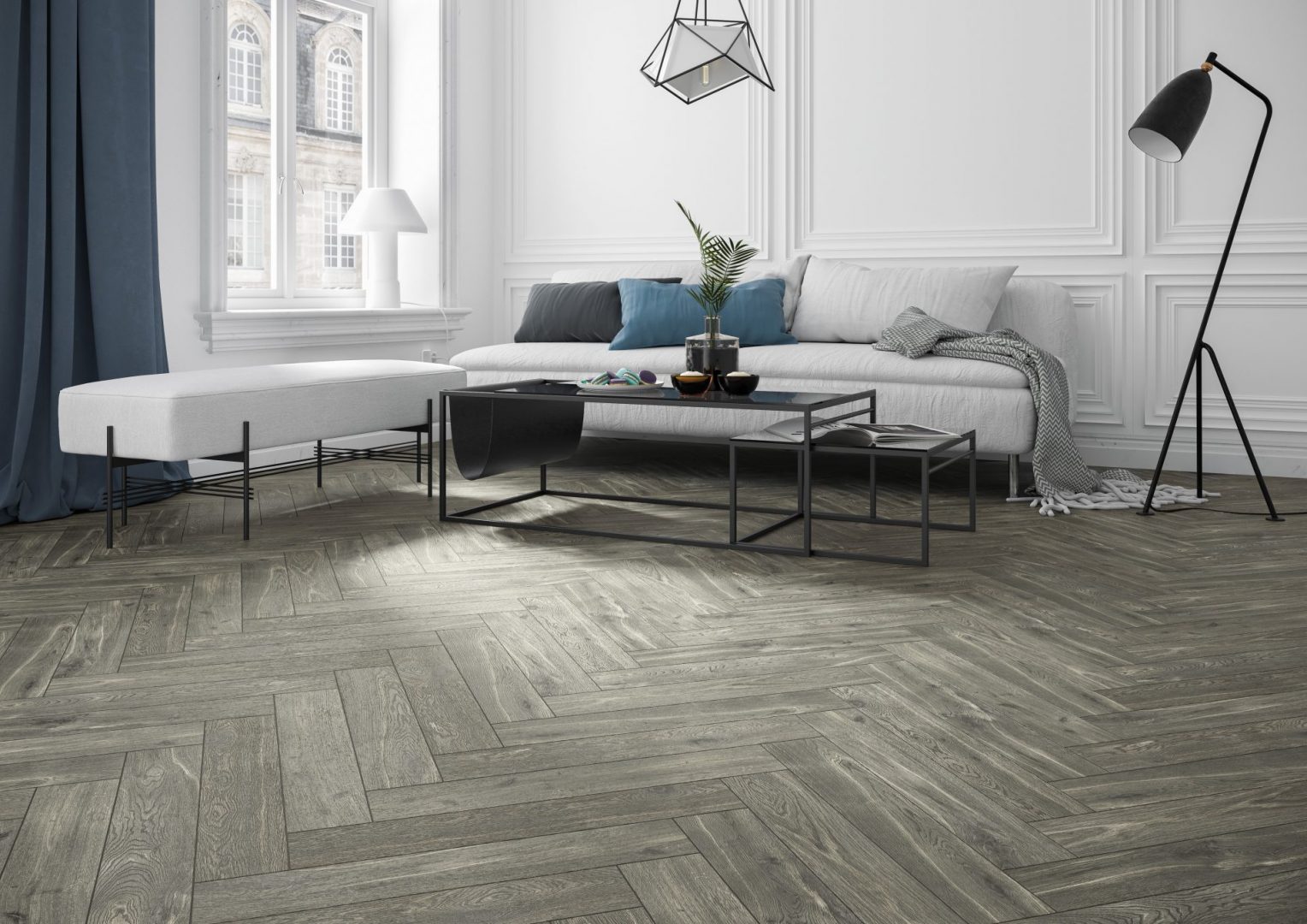 Cerrad Коллекция GIORNATA Giornata Grigio 11*60 см в интерьере