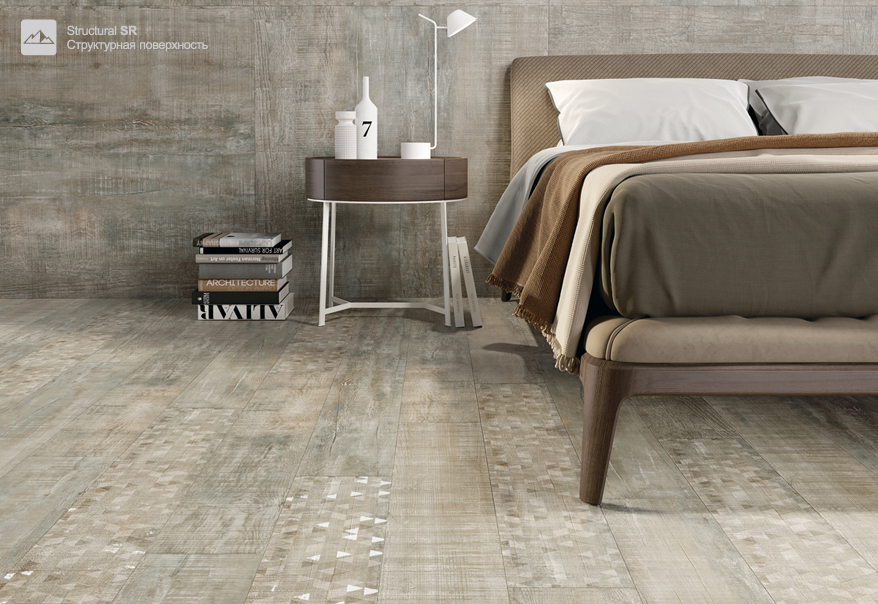 Idalgo WOOD EGO Decor Вуд Эго Декор SR светло-беж 19,5*120 см в интерьере