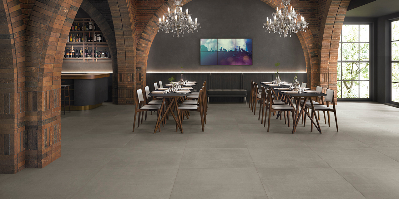 Gazzini FACTORY SMOKE NATURALE 100*100 см в интерьере
