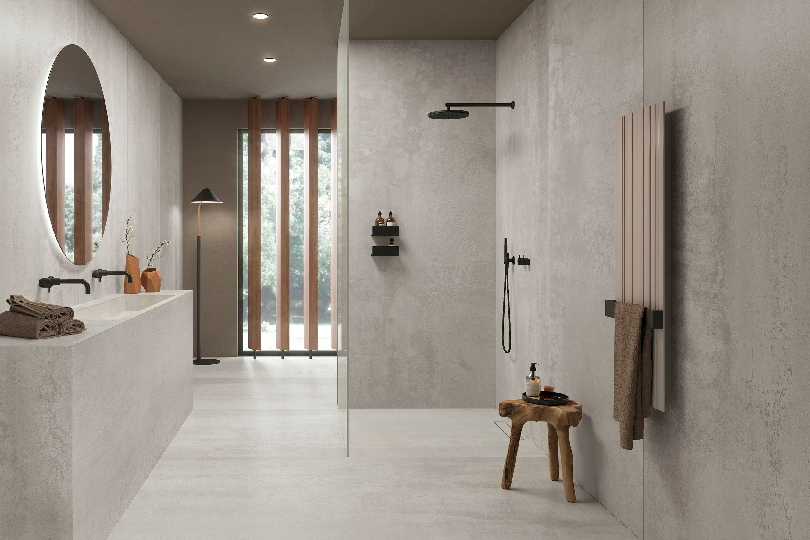 Gazzini PLATFORM POWDER 60*60 см в интерьере