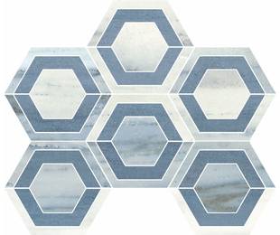 Gazzini ICONIC BLUE INTARSIO LAPPATO 20,7*27 см