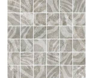 ROBERTO CAVALLI Metal Soul Mosaico Zebra Steel 30*30 см