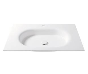 Zenon Коллекция Bruselas Умывальник-столешница без фартука из Solid Surfase 121*46 см (мойка 50*30 см)